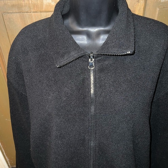 Black Tru Spec Parka Micro Fleece Zip-Up Long Sleeve Collar Jacket Size M Unisex - Picture 7 of 12